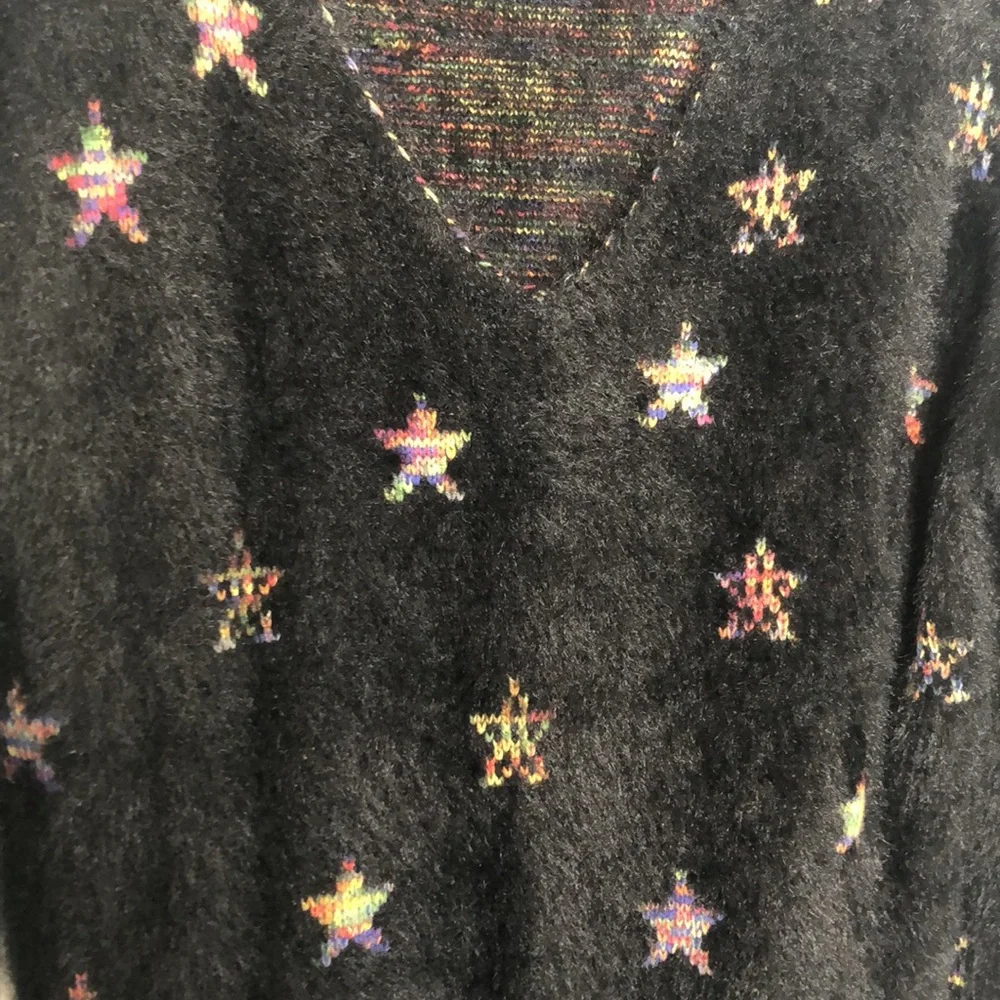 Black V-neck jumper Made in Italy - Picture 4 of 6